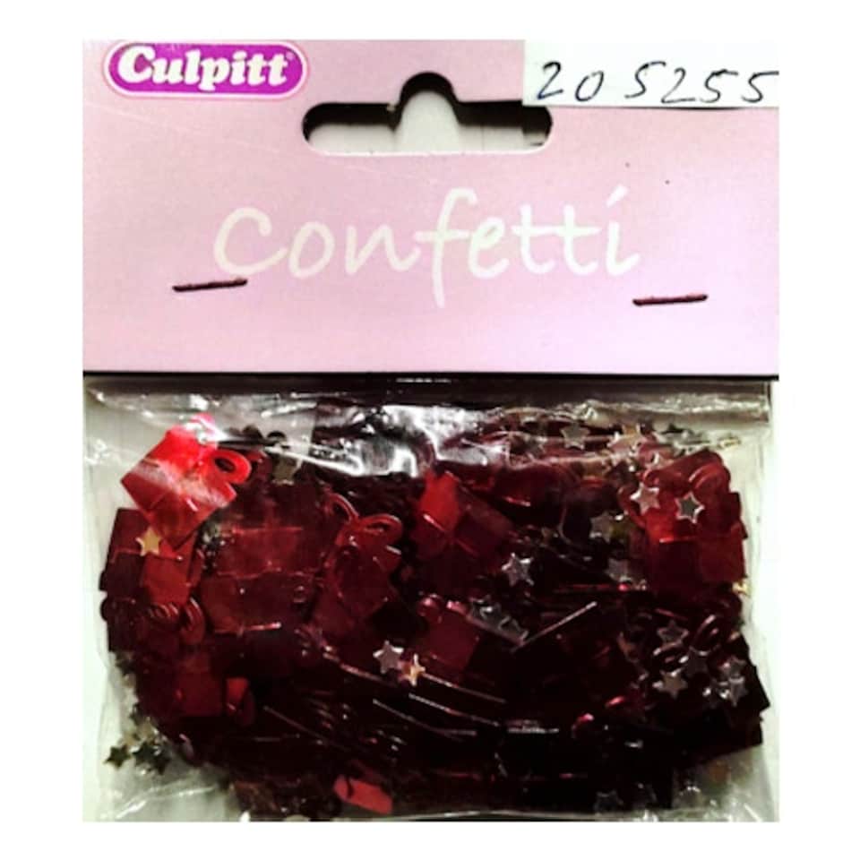 Culpitt Present Confetti - Red/Silver - One Size