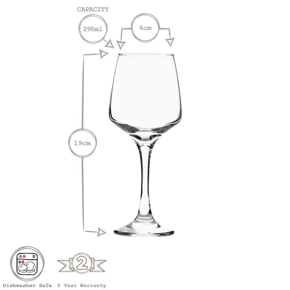 image 1 of LAV 12pc Lal Wine Glasses Set - Clear | Clear | Clear | 12