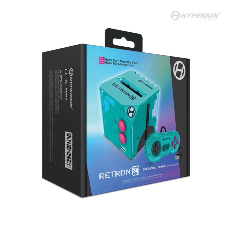 image 1 of Hyperkin RetroN Sq HD Gaming Console for Game Boy - Game Boy Color - Game Boy Advance | Blue