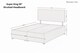 image 5 of Sloomy Alabama Graphite Dumfries Divan Bed Base No Drawers With 26 Inch Strutted Headboard | Grey | Graphite | Super King | 1