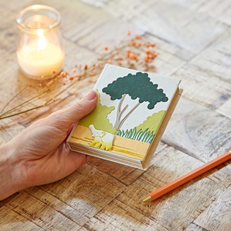 Medium Colourful Elephant Dung Notebook