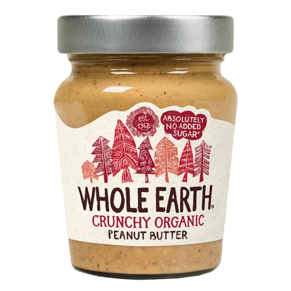 Organic Crunchy Peanut Butter 227g (Whole Earth)