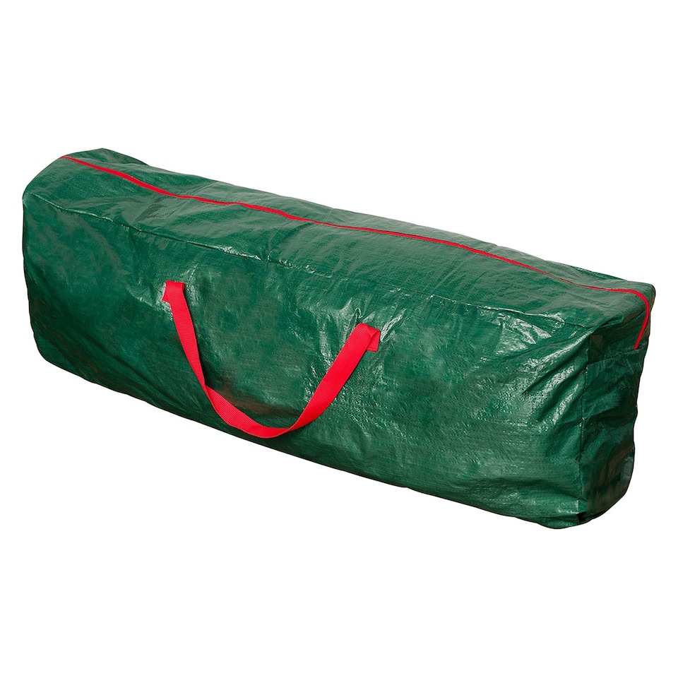 image 1 of Neo Christmas Tree Storage Bag for Artificial Trees Up to 9ft Heavy Duty Full Zip Strong Handles Durable Material 120cm Long Decoration | Green | Green | 120 x 25 x 43cm | 1