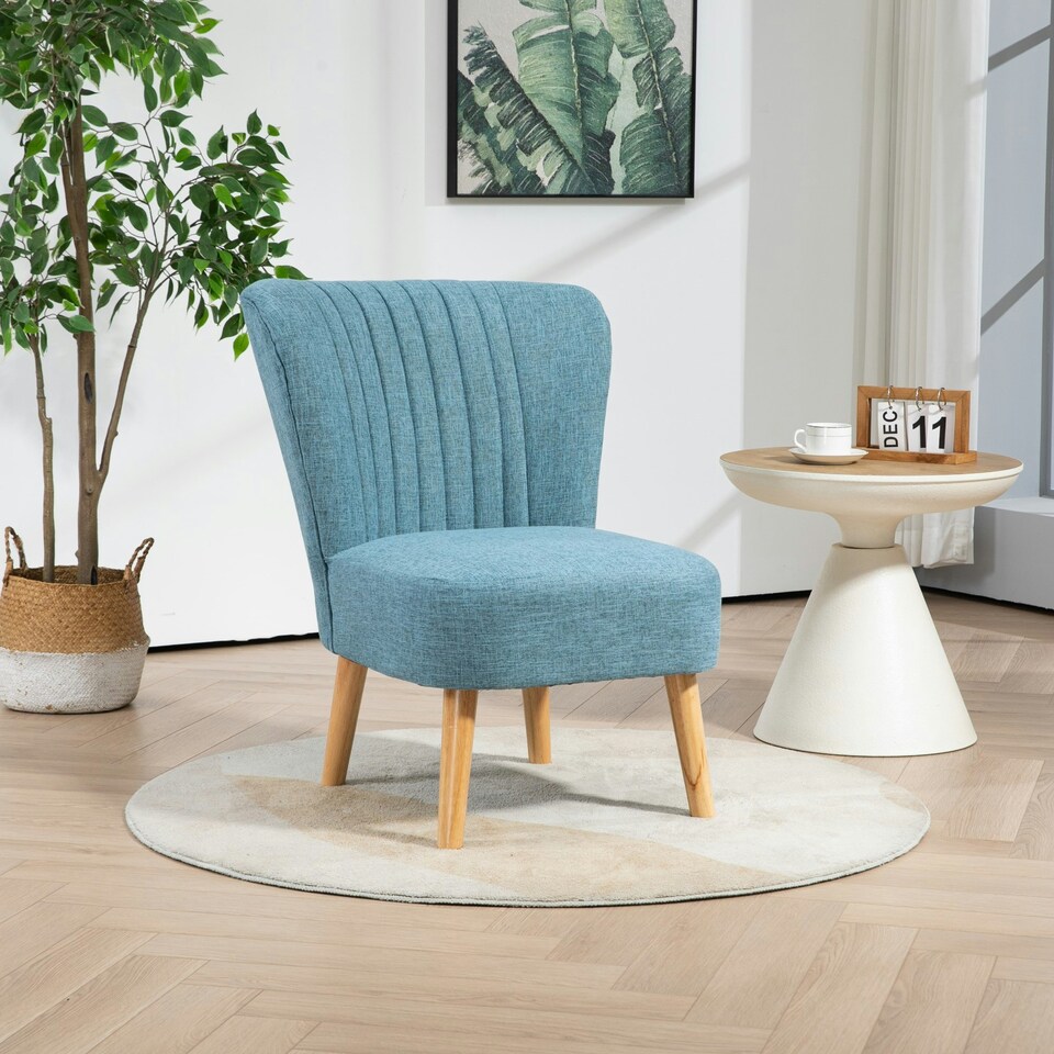 image 1 of Cassaro Fabric Accent Chair - Teal