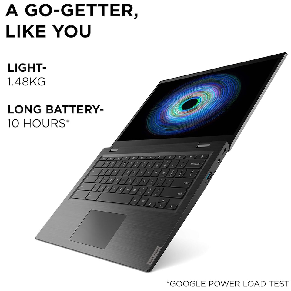 image 1 of Lenovo ChromeBook S345 14-Inch Full HD Laptop AMD A6-9220C 4GB RAM 64GB Storage Google Chrome OS Grey - 81WX0007UK