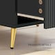 image 6 of HOMCOM Bedside Table with 2 Drawers for Bedroom, Living Room, Black