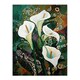 image 3 of Calla Lily Flowers Abstract Lilies Home Decor Black Framed Wall Art Print A4