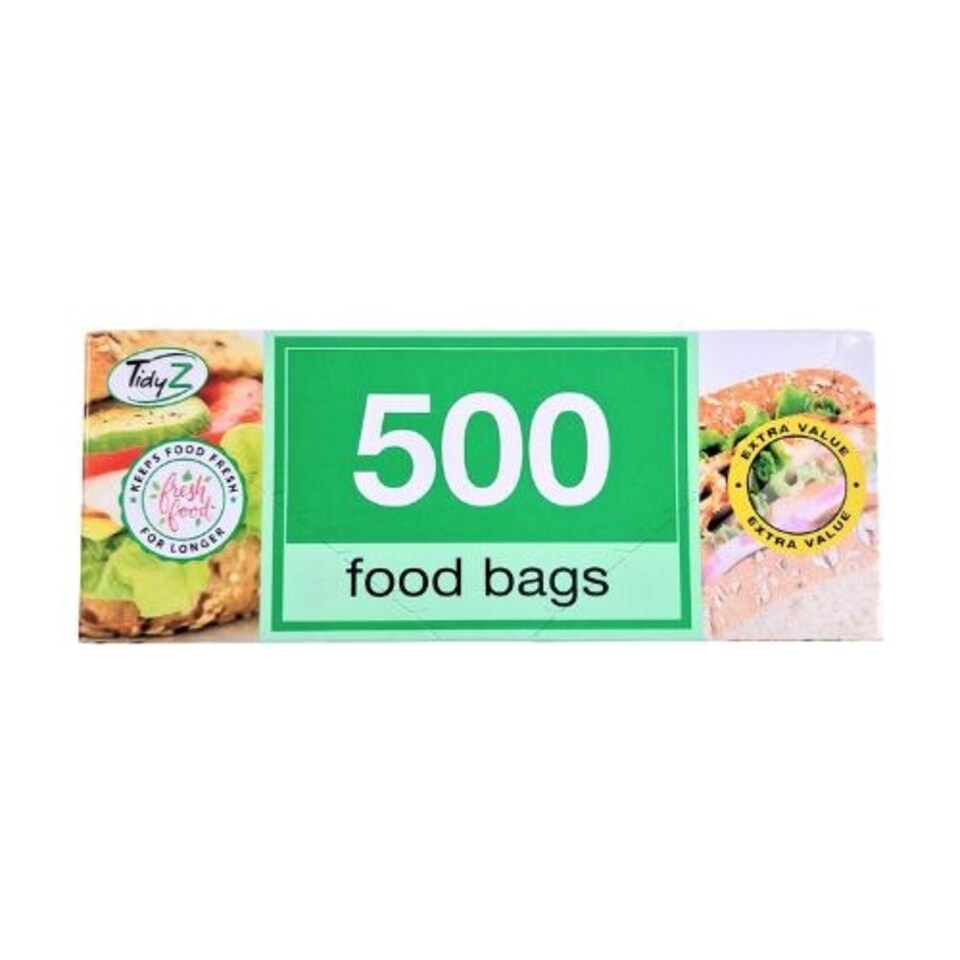 Tidy Z 500 Food Storage Bags Clear