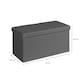 image 1 of Malmo Lift-Up Storage Ottoman Chest Box Grey