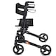 image 5 of COSTWAY Folding Rollator Walker Aluminium Mobility Aid Black | Black