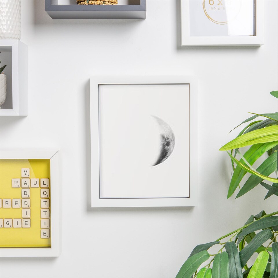 image 1 of Nicola Spring 3D Box Photo Frame - 8 x 10" - White