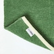 image 5 of Homescapes Dark Olive 100% Cotton Plain Chenille Rug with Natural Trim - 45 x 70 cm Green | 45 x 70 cm