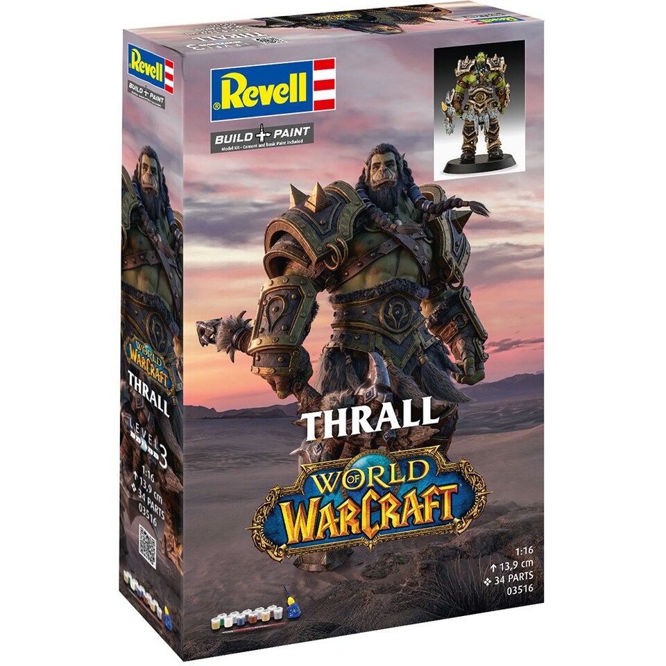 image 1 of Revell World of Warcraft Thrall Figure Model Kit Scale 1 16