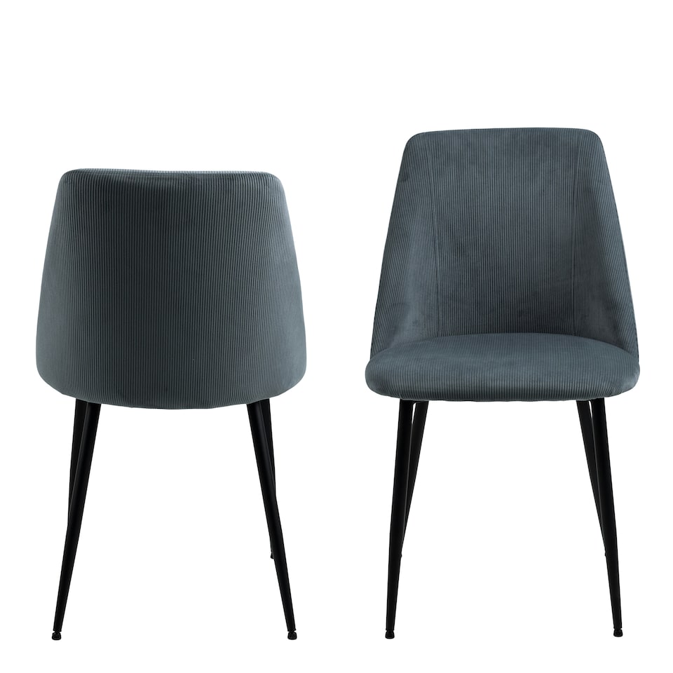 image 1 of Ines Dining Chair in Grey Set of 4