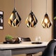 image 2 of EGLO Carlton 1 Vintage Industrial 3 Pendant Light WBS Black
