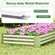 image 6 of COSTWAY Galvanized Raised Garden Bed Metal Planter Box Silver