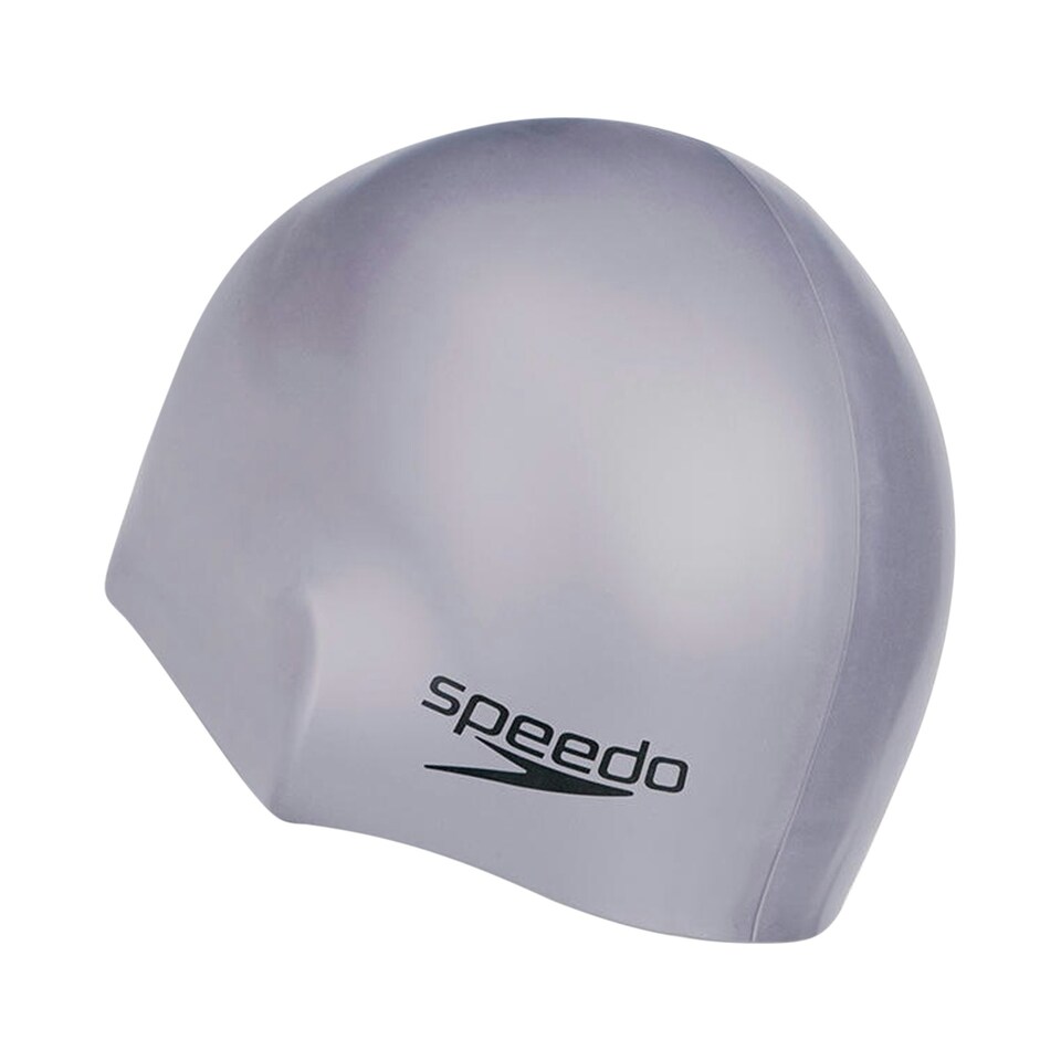 image 1 of Speedo Unisex Adult 3D Silicone Swim Cap - Silver - One Size