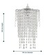 image 4 of First Choice Lighting Cleared Jewelled Waterfall Light Shade Clear | Chrome