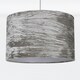 image 1 of First Choice Lighting Grey Crushed Velvet Easy Fit Light Shade Grey