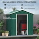 image 8 of Outsunny 6.5x3.5ft Metal Garden Shed for Garden and Outdoor Storage, Green