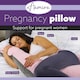 image 2 of Aamira J-Shaped Pregnancy Pillow Memory Foam Maternity Nursing Support Cushion Pink & Dark Grey | Grey | Grey | 140cm | 1