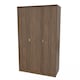 image 4 of Honshu Tall Triple Wardrobe in Carini Walnut (Ready Assembled) | Brown | Carini Walnut