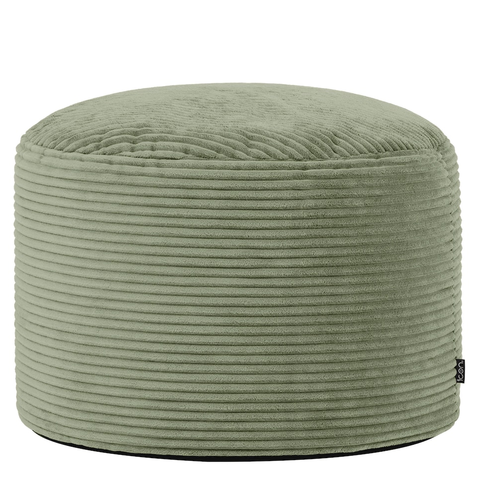 image 1 of Milano Beanbag Footstool Corduroy Sage Green