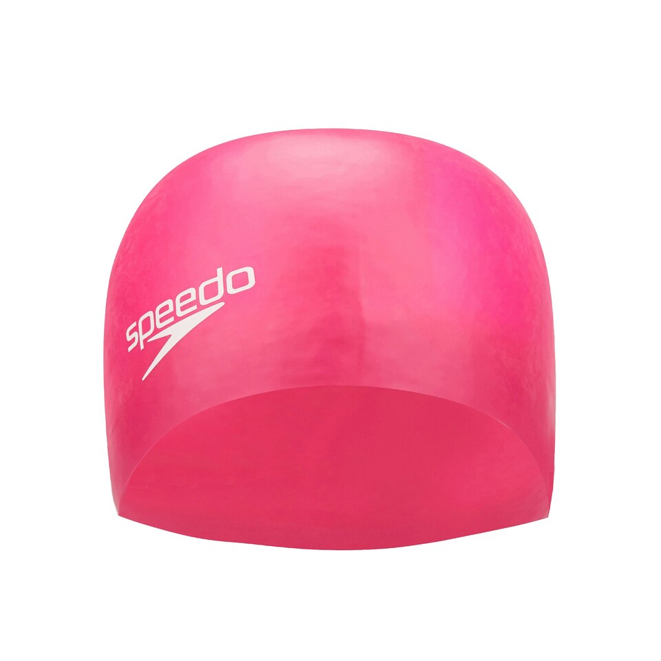 image 1 of Speedo Unisex Adult Moulded Silicone Swimming Cap - Pink - One Size