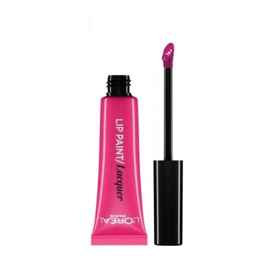 image 1 of L'Oreal Paris Lacquer Lip Paint Kit - Fuchsia Wars