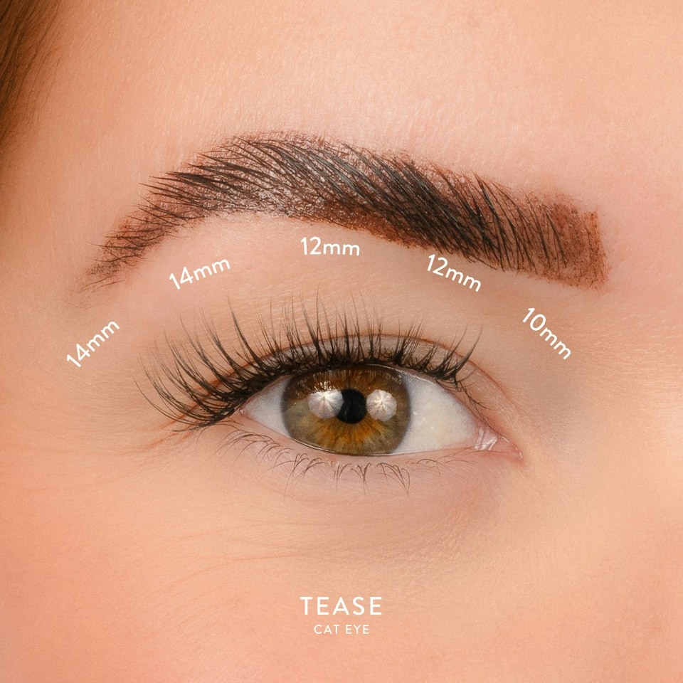 image 1 of House Of Amor - Eyelash Extensions - Mixed Length Clusters - Tease - Volume D Curl -