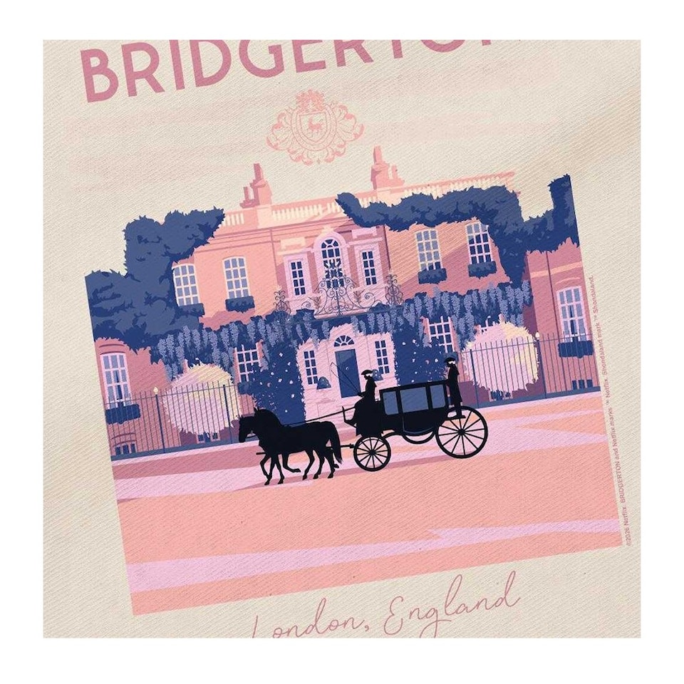 image 1 of Bridgerton Modern Minimal House Tote Bag | Multi | Natural | 1