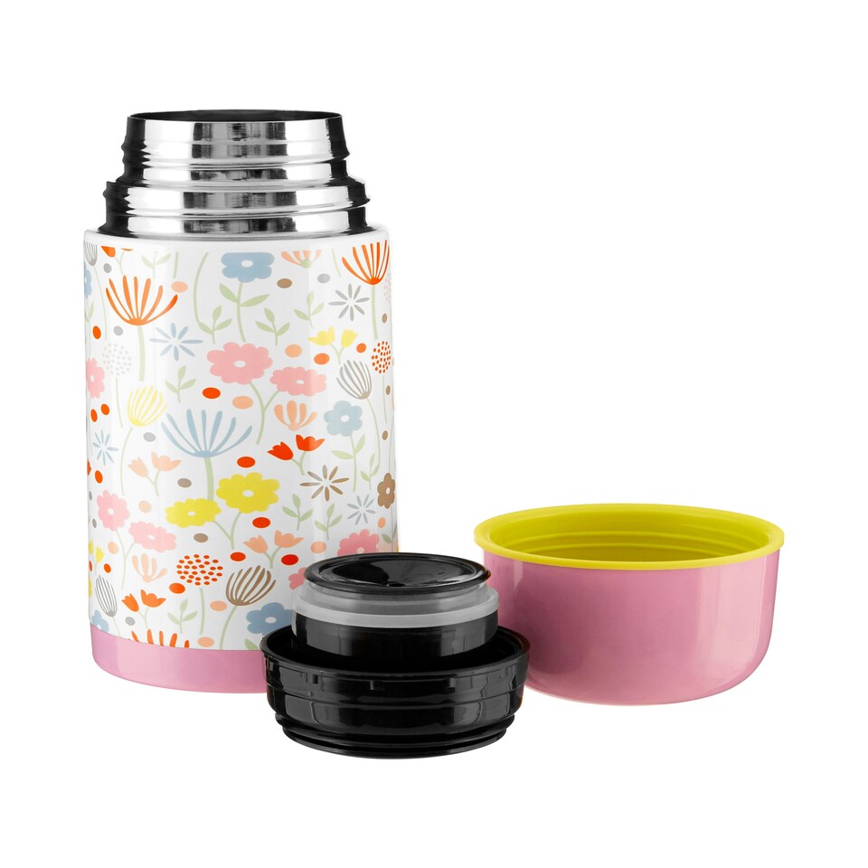 image 1 of Interiors By Premier 350ml Casey Vacuum Flask,Leak-Proof Bottle With Silicone Screw Cap,Double-Walled Insulated Thermal Flask