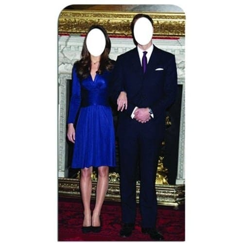 Will and Kate Stand In Cardboard Cutout 189cm