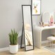 image 2 of HOMCOM Floor Mirror Wall Mounted Leaning Standing Mirror 37 x 157cm Black