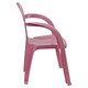 image 3 of Coloured Plastic Kids Chairs Stackable Nursery Indoor Outdoor Party Garden Play | Pink | 6 Pcs Pink | 6
