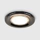 image 2 of ValueLights Pack of 4 Modern Fire Rated Black Chrome GU10 Recessed Ceiling Downlight/Spotlights | Black