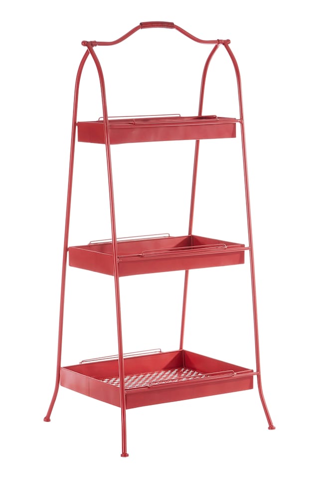 image 1 of Lexa Red Metal Storage Rack | Red