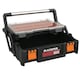 image 1 of 2 Tier 18'' Cantilever Tool Storage Box Organiser Carry Case Trays Screws Nails Black