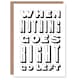 image 1 of Nothing Goes Right Go Left Simple Motivational Greeting Card