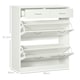 image 3 of HOMCOM Slim Shoe Cabinet with 2 Flip Drawers for 12 Pairs of Shoes