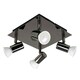 image 2 of ValueLights Spotlight Gloss Black Spotlight and GU10 Spotlight LED 5W Cool White 6500K Bulb Black