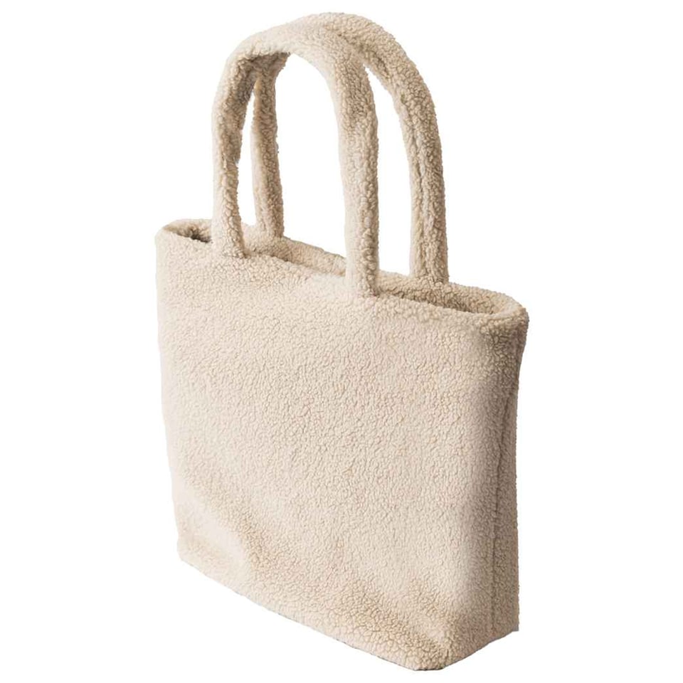 image 1 of Brand Lab Borg Fleece 22L Tote Bag | Multi | Natural | 1