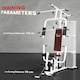image 6 of HOMCOM Multifunction Home Gym Weight Training Station Machine White