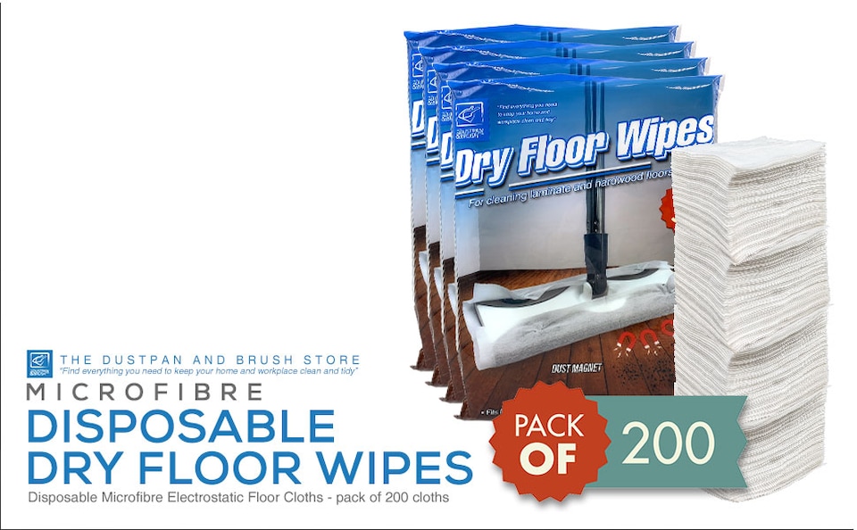 image 1 of Dry Floor Cleaning Wipes for Static Floor Mops Compatible with Flash Mop