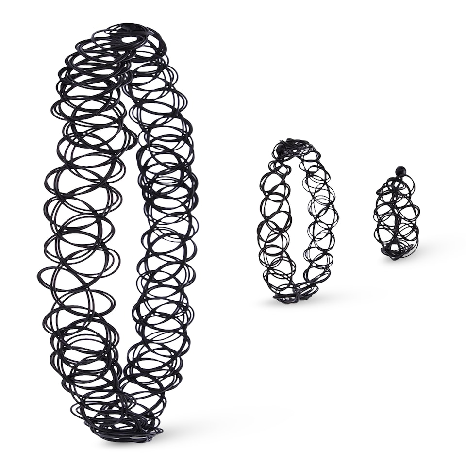 image 1 of 90s Choker Necklace Kit, Stretchable Chokers, Vintage Tattoo Choker Set