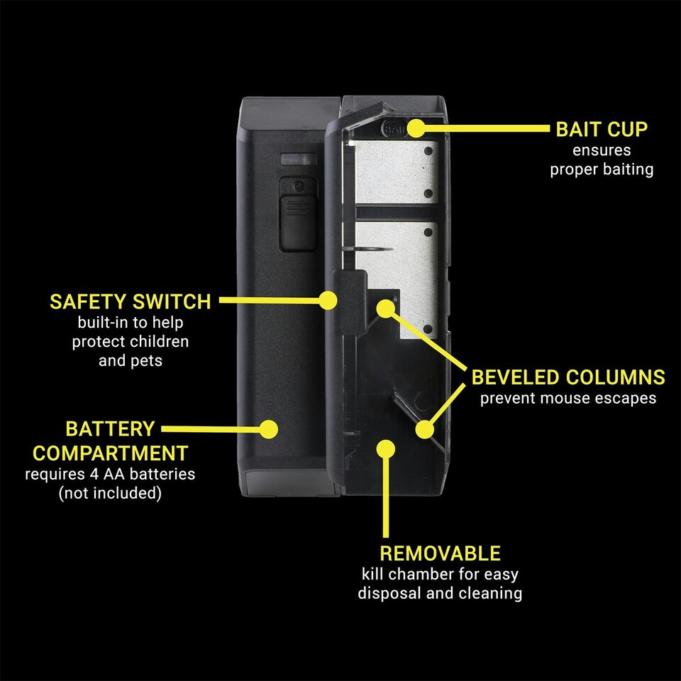 image 1 of Deadfast Electronic Mouse Trap Reusable Rodent Control Indoor Use