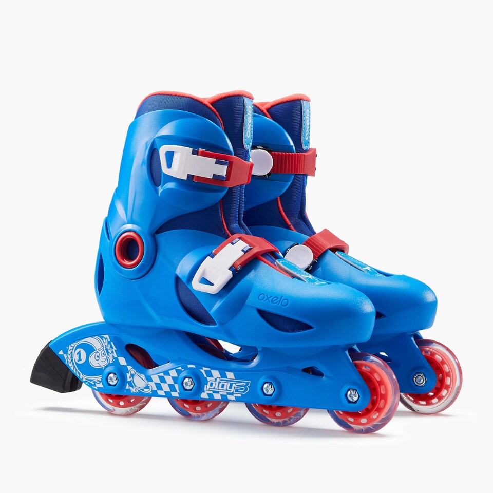 image 1 of Decathlon Kids' Inline Skates Blue - Play 3