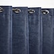 image 1 of Metro Thermal Blackout Eyelet Curtains 168cm x 228cm Navy | Blue | Blue