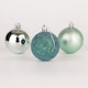 image 1 of 50mm/12Pcs Christmas Baubles Shatterproof Turquoise,Tree Decorations