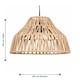 image 5 of Clara - Natural String Pendant Lightshade Brown